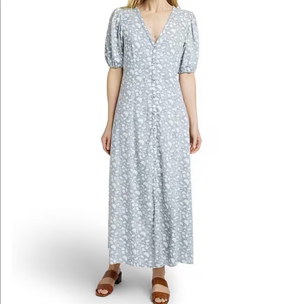 Faherty- Havana Linen Blend dress, NWT